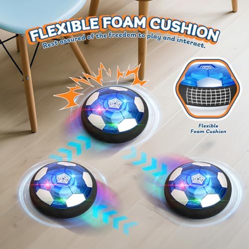 Kids playing indoor active sports using white Nazano hockey sticks and floating air puck