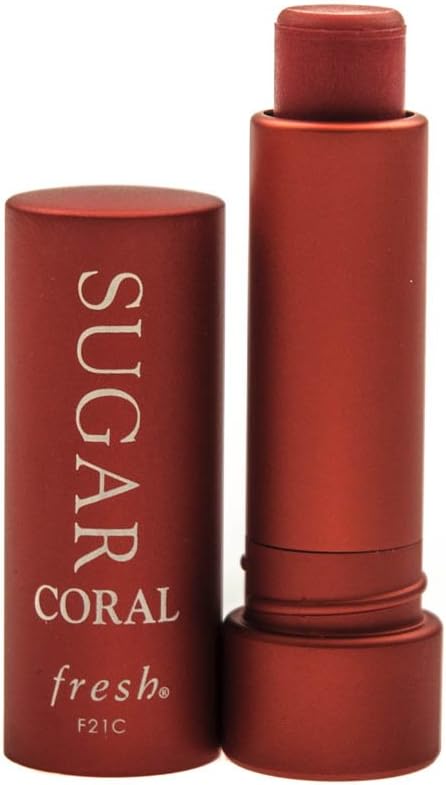 Fresh Sugar Lip Treatment SPF 15 Coral tube front view authentic USA beauty import