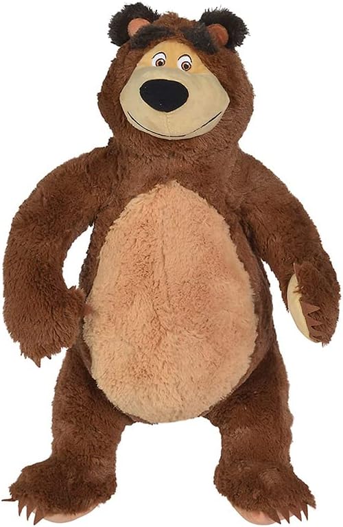 Masha and the Bear Simba Plush Soft Teddy Bear for Kids | (30cm, Brown) - Image 1