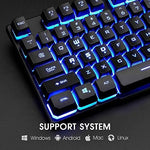Rii RK100 keyboard layout with multimedia keys visible