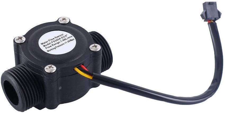Lufasa FS300A water flow sensor wiring and thread detail