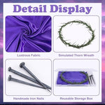 Mizelu Easter Crown Of Thorns set with purple satin cloth