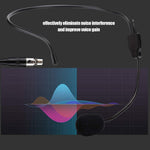 Hakeeta black headwear mic angled side view showing build quality