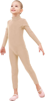 Girls Unitards Long Sleeve Full Body Leotard Kids Turtleneck Bodysuit for Dance Costume Gymnastics 3-12 Years - Image 12