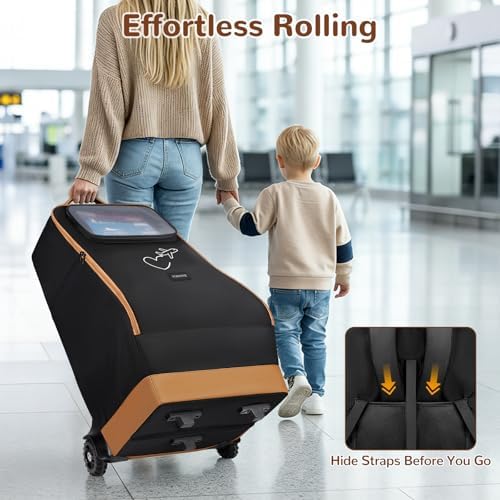 Clear identification pocket on Yorepek car seat bag