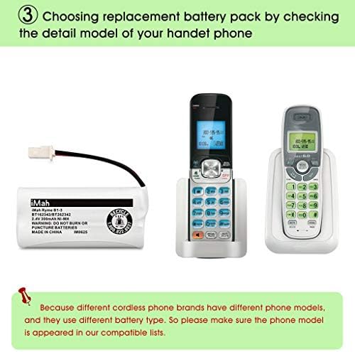 Premium replacement power pack for AT&T and VTech cordless phone handsets.