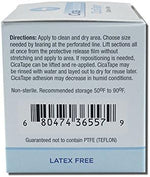 Translucent medical-grade silicone tape applied to skin showcasing its discreet blending ability.