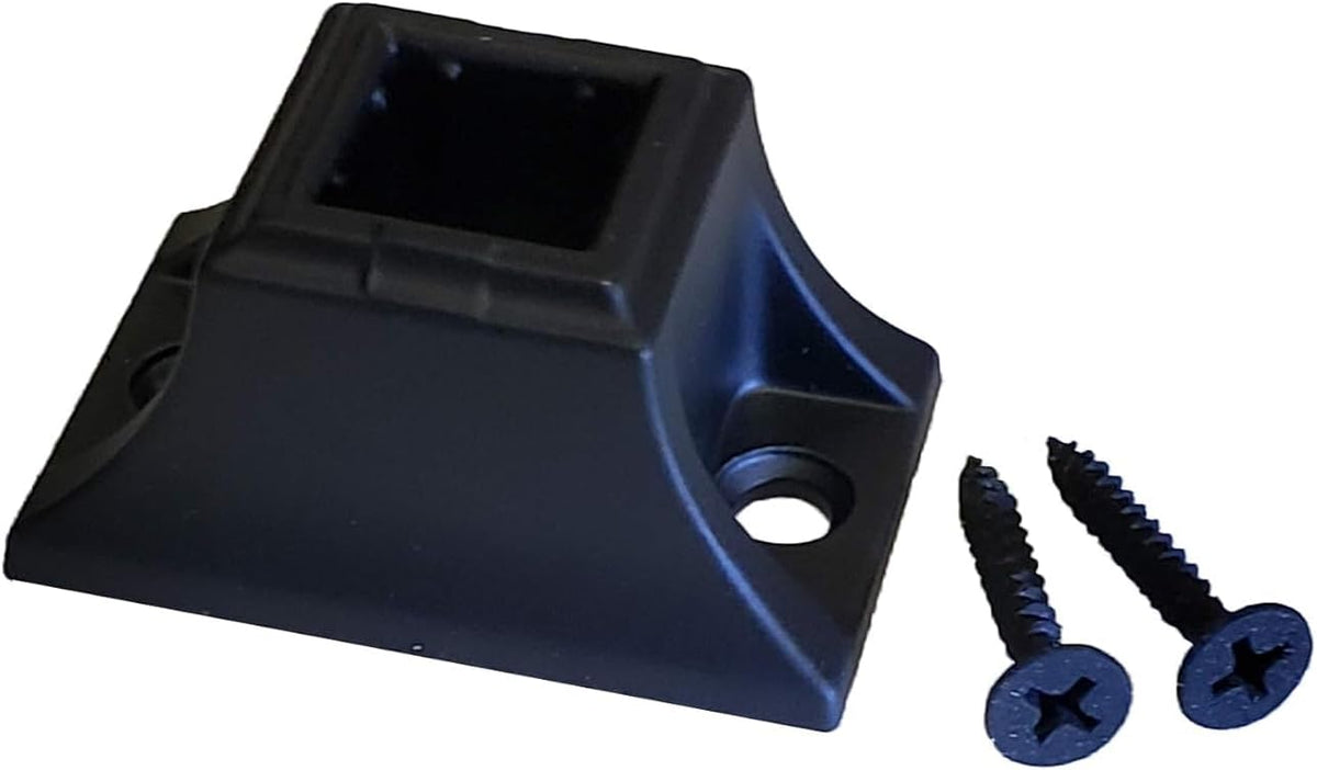 Deck railing 1/2 inch square baluster mounting shoe
