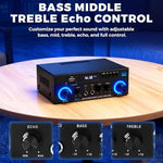 Authentic USA imported home karaoke amplifier with dual mic ports and echo control