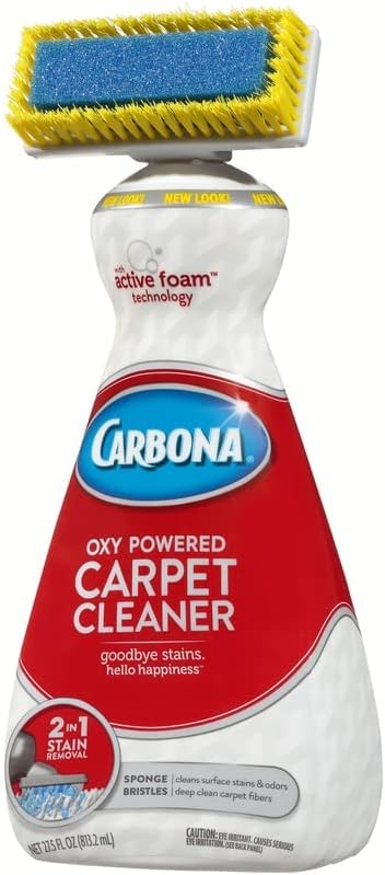 Close up of Carbona carpet cleaner brush and sponge applicator head.