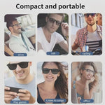 Authentic imported electronic eyewear accessory package containing two distinct magnetic USB charging cords