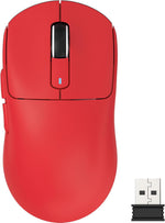 Attack Shark X3 gaming mouse front view in red