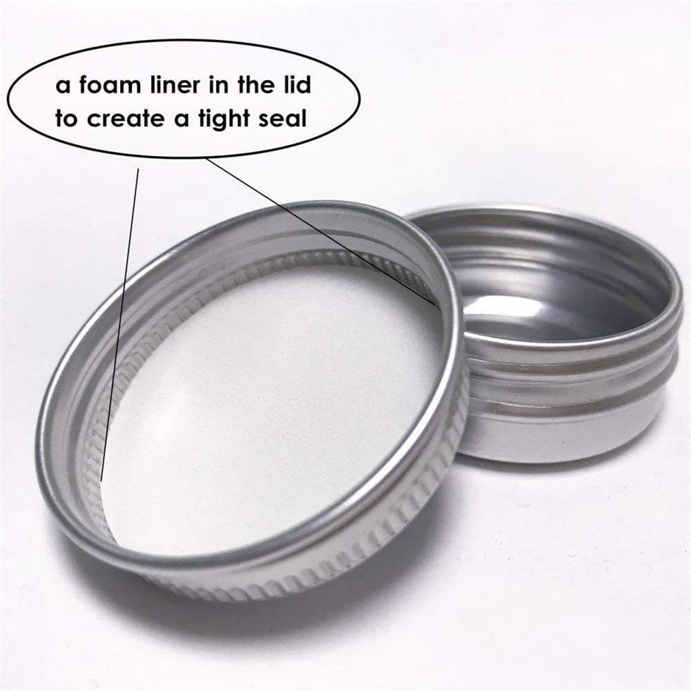 Wuiil small ounce metal containers shown from an overhead angle.