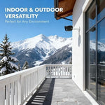 Heavy duty outdoor security camera wall mount demonstrating ninety degree tilt functionality