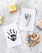 Authentic Kate & Milo baby shower gift packaging showcasing the finished framed print concept.
