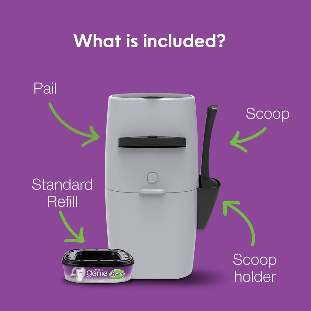 Litter Genie scoop and storage holder accessory