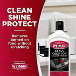 Close up of Weiman cooktop cleaner label details