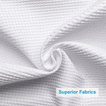 Water droplets repelling on the surface of the thick AmazerBath 240GSM polyester curtain fabric