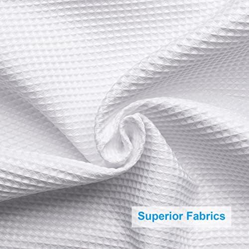 Water droplets repelling on the surface of the thick AmazerBath 240GSM polyester curtain fabric