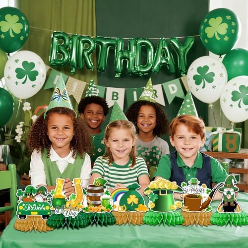 Packaged set of Ittebiss St Patricks Day honeycomb decorations