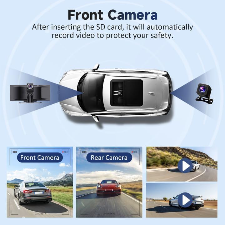 Wireless Android Auto screen interface on portable car stereo