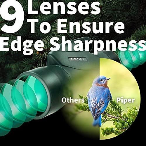 Gosky 12x55 HD Monocular Telescope with BAK4 Prism & FMC Lens, Lightweight with Smartphone Adapter - For Bird Watching, Hunting, Hiking, Traveling - Image 5