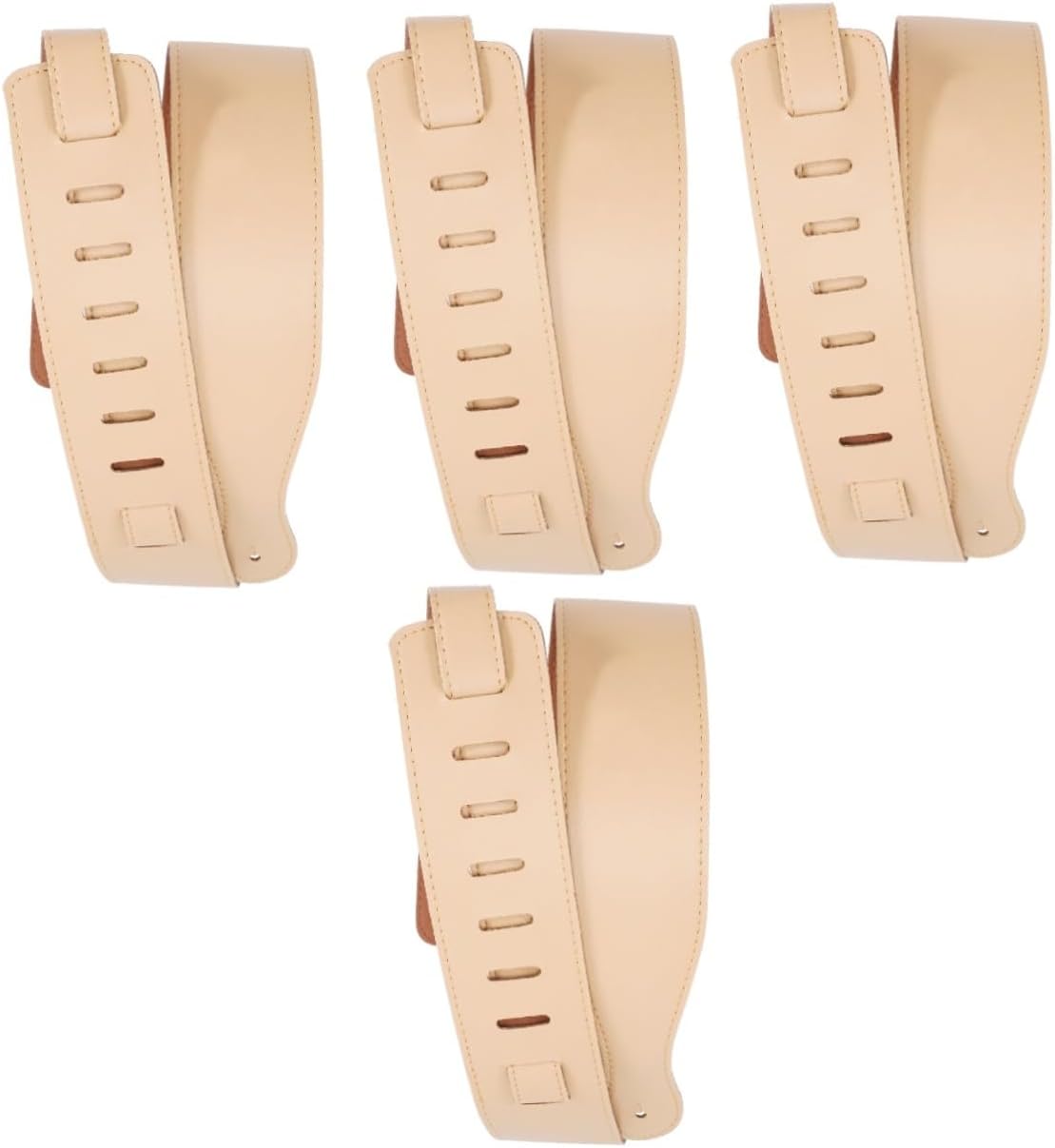 Ibasenice adjustable PU leather guitar strap front view