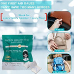 Advanced stop the bleed kit combat gauze for heavy trauma response