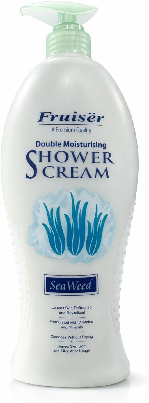 Fruiser Double Moisturising Shower Cream - Seawood - 1000ml | Nourishing & Brightening Body Wash for Soft, Smooth, and Radiant Skin - Image 1