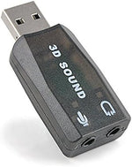 VizGiz 3D sound card showing the integrated led indicator light and compact outer build.