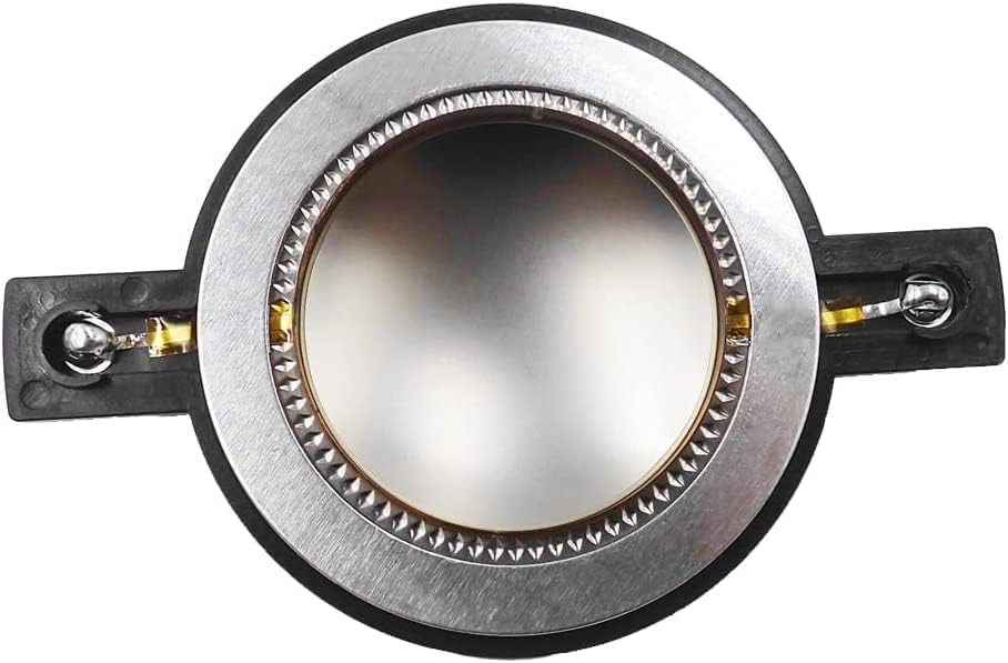 Close up of 44.4mm voice coil horn tweeter diaphragm
