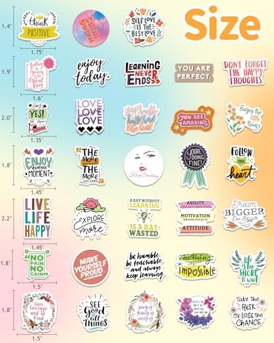 High definition printing detail on Oomloid vinyl quote stickers