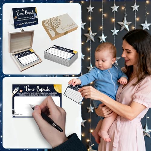 Emnaph keepsake kit with 50 cards and wooden box