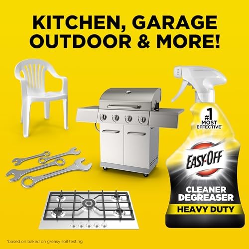 Close up of Easy-Off Heavy Duty Degreaser label and nozzle