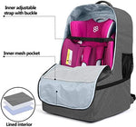 Luxja Car Seat Travel Bag side profile with external pockets