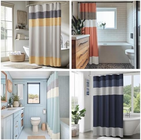 Packaging view of the authentic Madison Park Amherst navy microfiber curtain