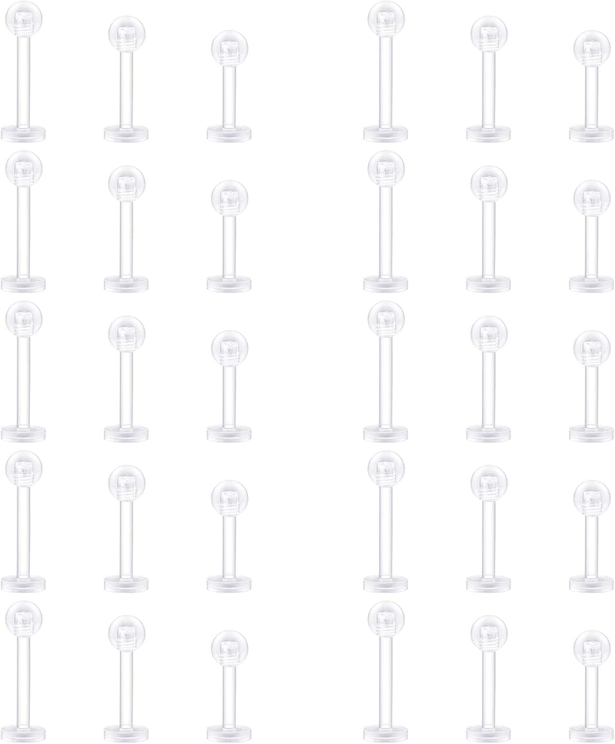 D.Bella piercing retainers displayed on a clean neutral background.