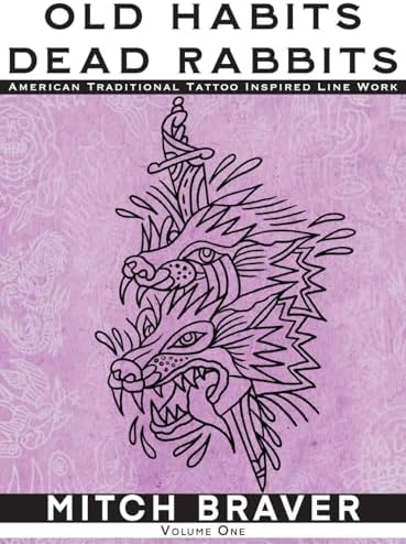 OLD HABITS DEAD RABBITS - American Traditional Tattoo Inspired Line Work - Image 2