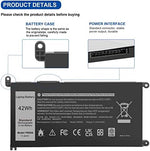 The printed text specifications label on the rechargeable lithium internal power module indicating compatibility