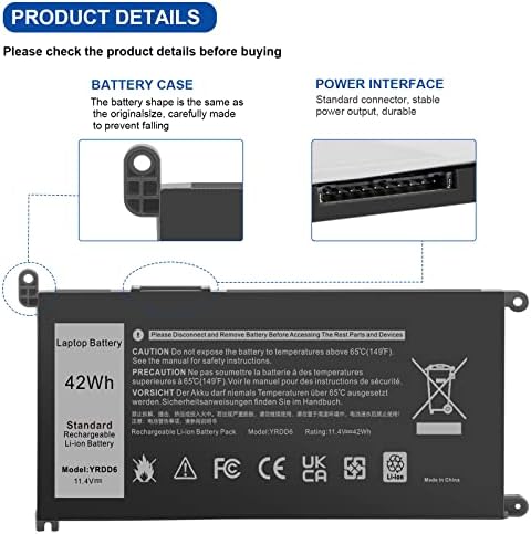 The printed text specifications label on the rechargeable lithium internal power module indicating compatibility