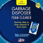 Glisten Garbage Disposer Cleaner and Freshener with Foaming Action, Helps Remove Buildup in Drains, Lemon Scent, Made in the USA, 16 Packets - Image 3