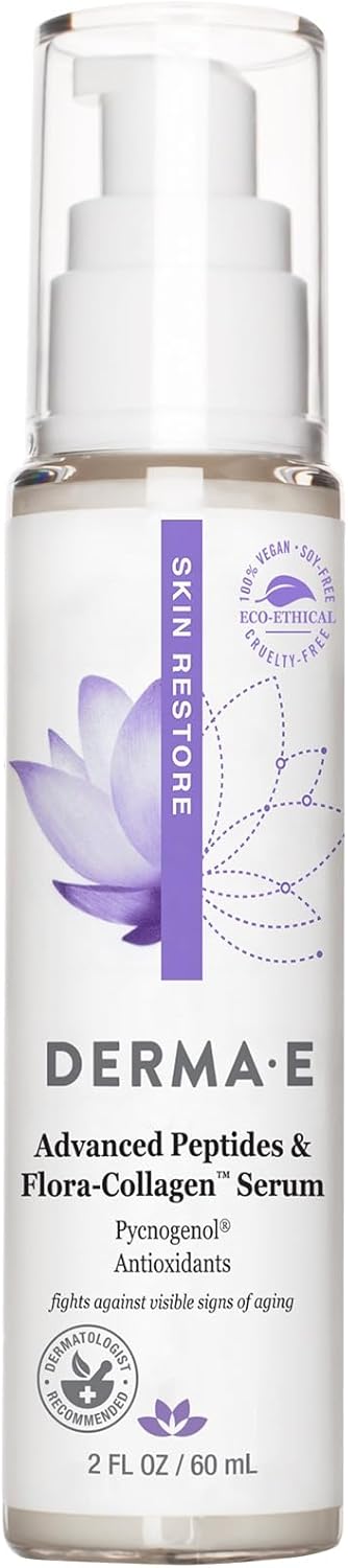 derma e Deep Wrinkle Peptide Serum with Matrixyl and Argireline 2 oz - Image 1