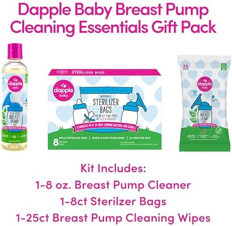 Dapple plant-based breast pump soap and wipes set