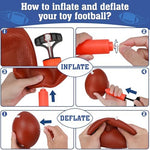 Polkoliye football training activity set showing water bags attached to the base for stability.