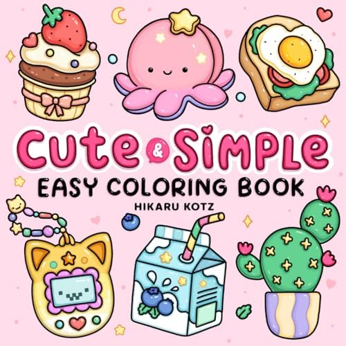 Easy: Cute & Simple Coloring Book for Adults and Kids - Image 2