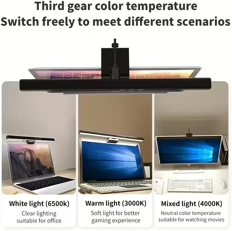 HDView anti glare light bar showing the gravity clip installation process.