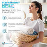 Eco friendly chemical free alternative to liquid fabric softener spheres