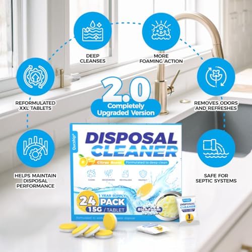 Active foaming disposal cleaner tablets 24 pack box