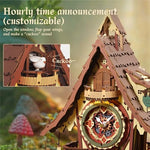 ROKR cuckoo clock model kit side profile