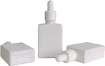 Begiket matte white essential oil bottle with graduated glass pipette